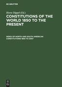 Index of North and South American Constitutions 1850 to 2007