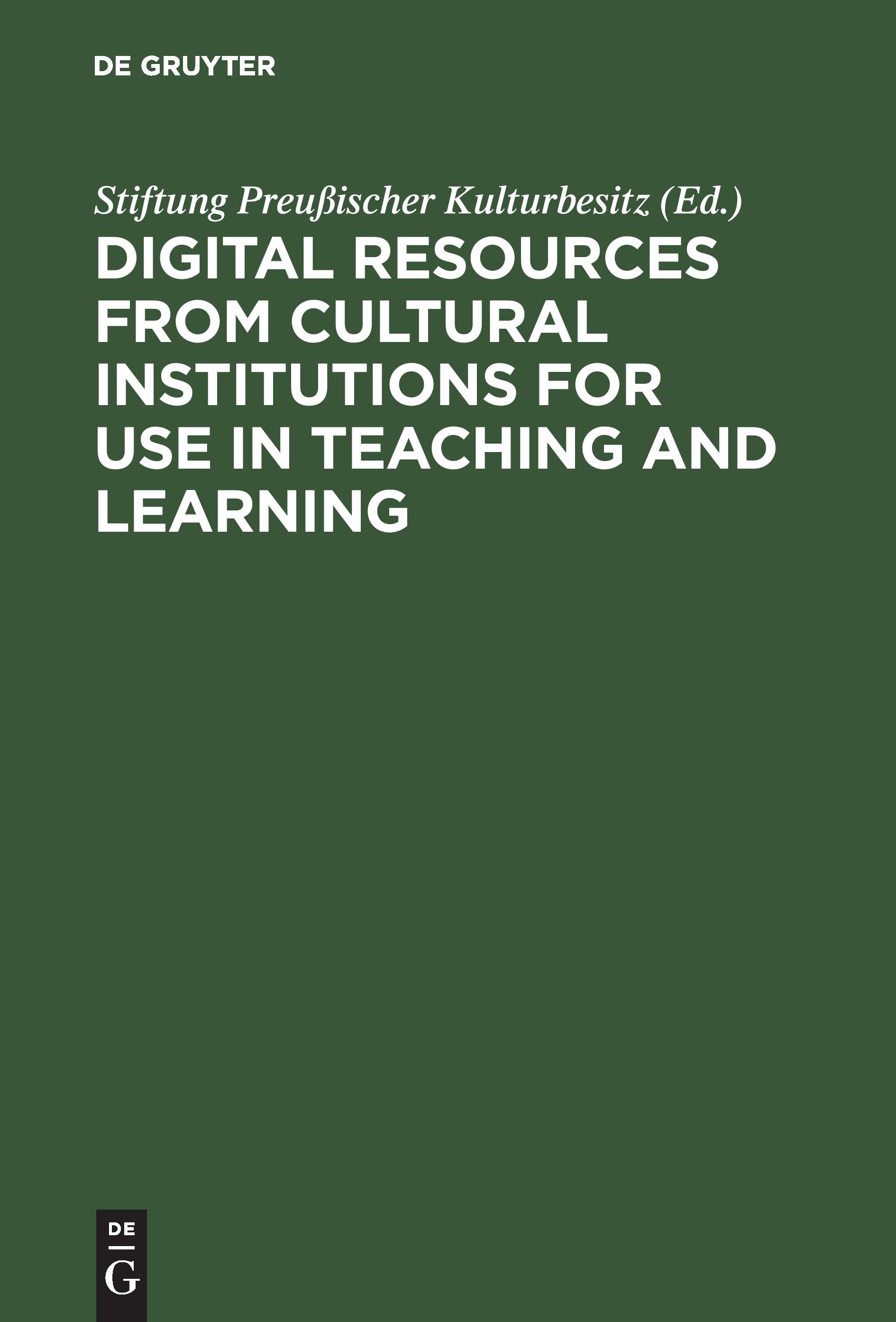 Digital Resources from Cultural Institutions for Use in Teaching and Learning