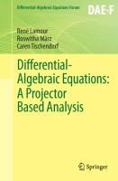 Differential-Algebraic Equations: A Projector Based Analysis