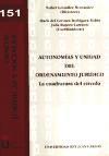 Autonomías y unidad del ordenamiento jurídico : la cuadratura del círculo