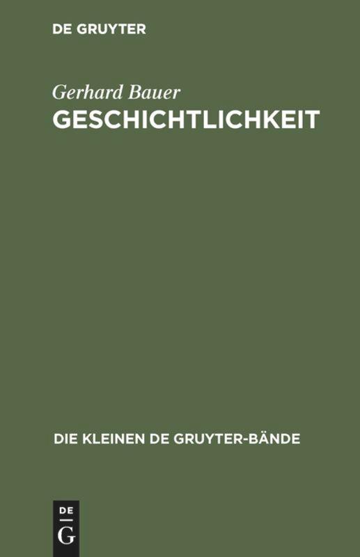 Geschichtlichkeit