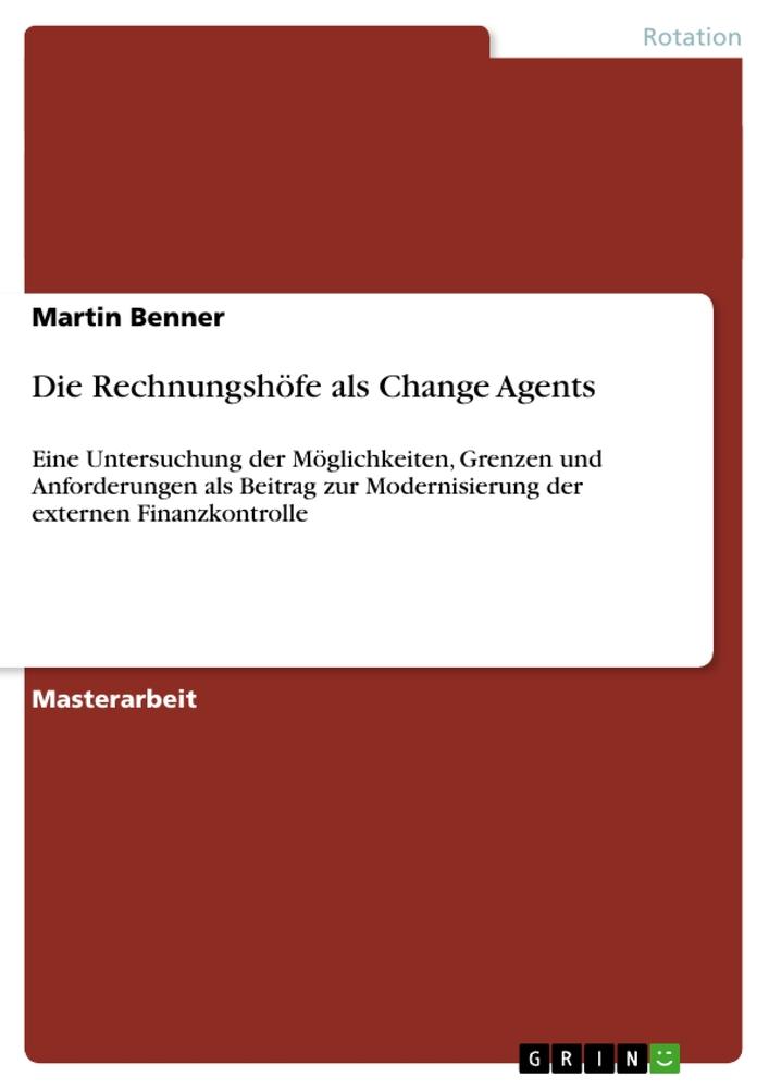 Die Rechnungshöfe als Change Agents