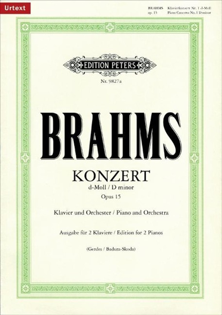 Konzert Nr. 1 d-Moll op. 15 für Klavier und Orchester, Ausgabe für 2 Klaviere