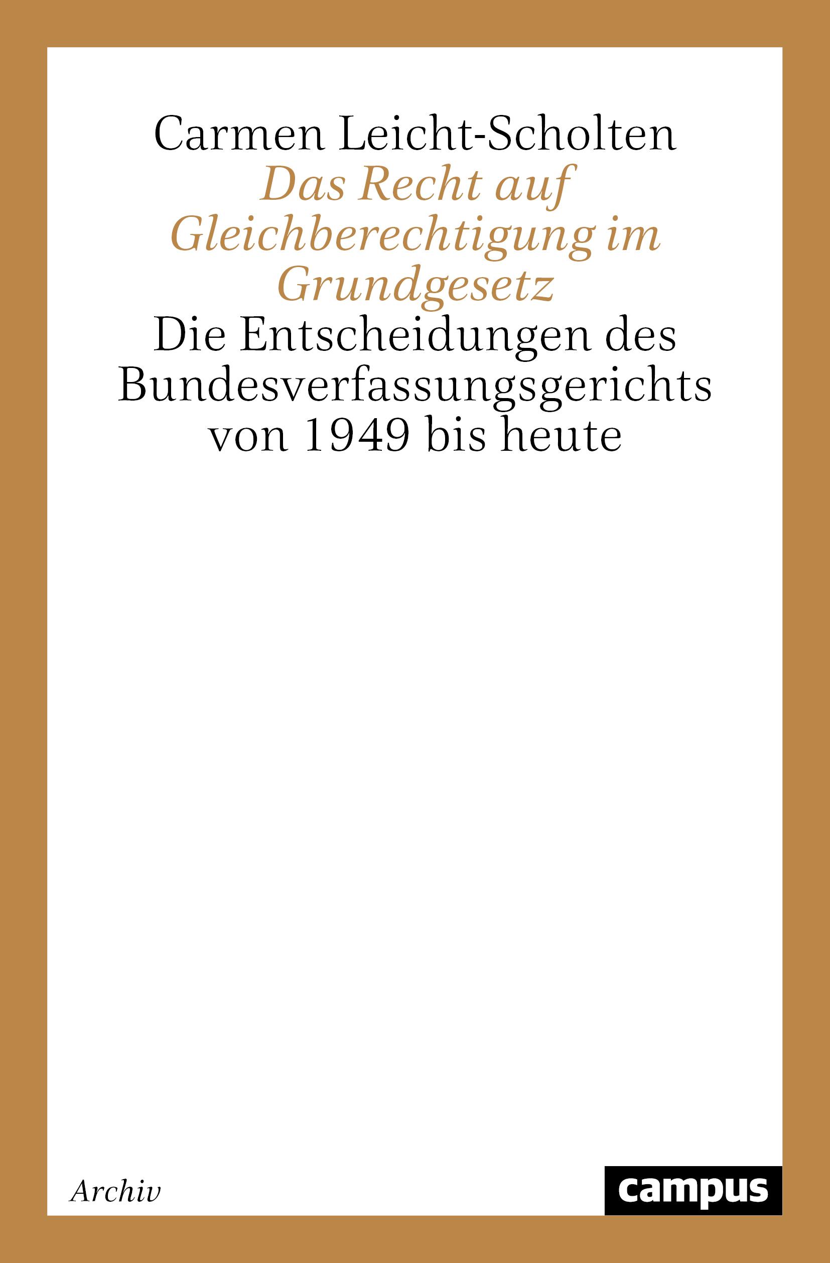 Das Recht auf Gleichberechtigung im Grundgesetz