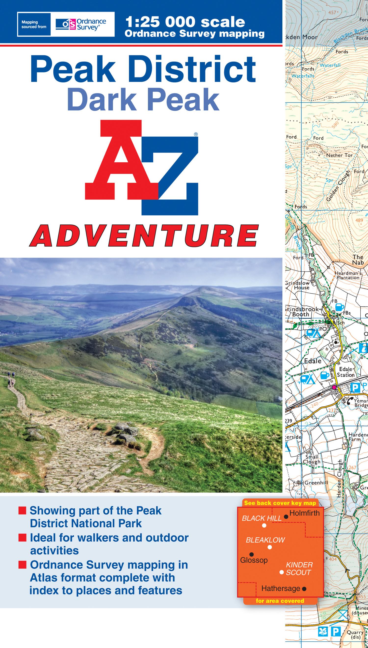 Peak District (Dark Peak) A-Z Adventure Atlas