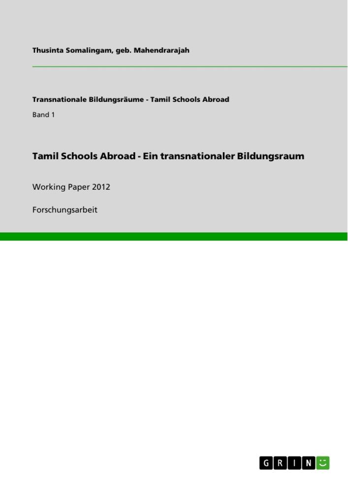 Tamil Schools Abroad - Ein transnationaler Bildungsraum