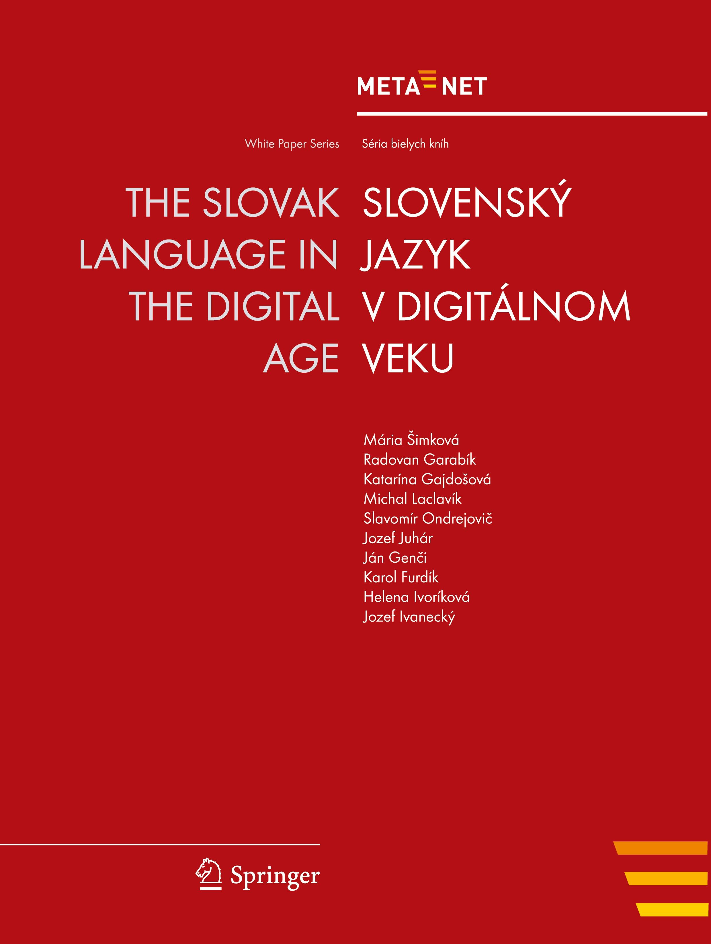 The Slovak Language in the Digital Age