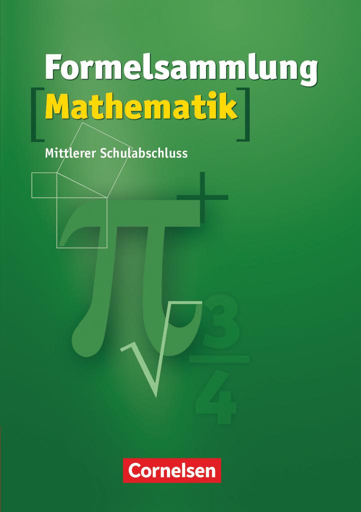 Formelsammlungen Sekundarstufe I - Mittlerer Schulabschluss Westliche Bundesländer (außer BY)