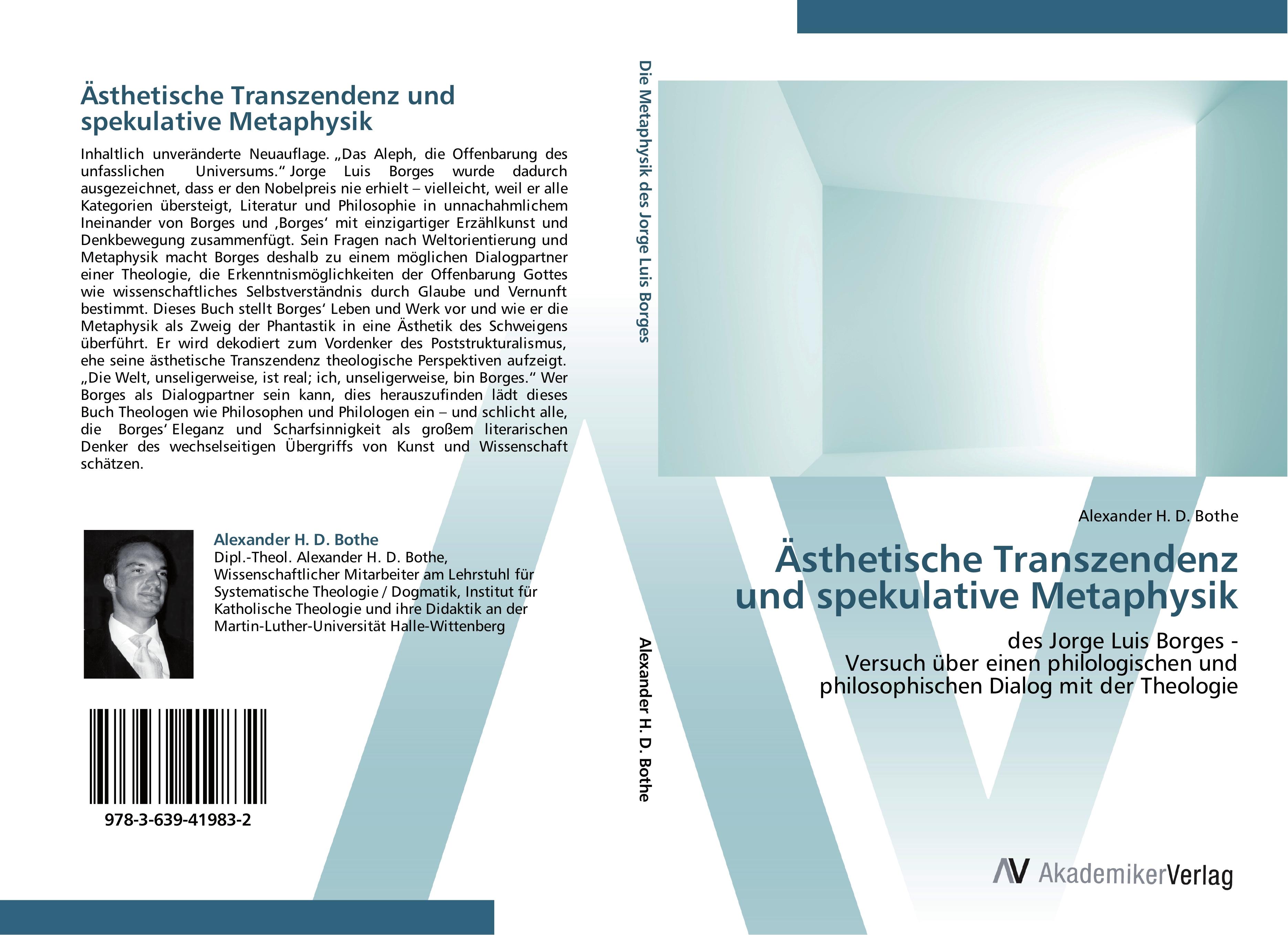 Ästhetische Transzendenz und spekulative Metaphysik