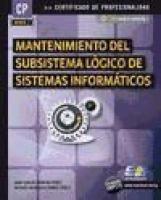 Mantenimiento del subsistema lógico de sistemas informáticos