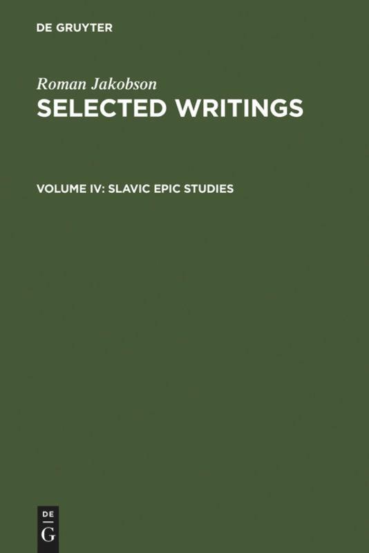 Slavic Epic Studies