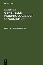 Generelle Morphologie der Organismen