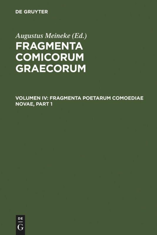 Fragmenta poetarum comoediae novae