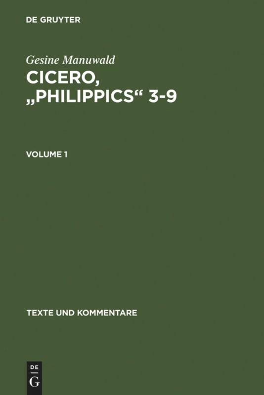 Cicero, "Philippics" 3-9