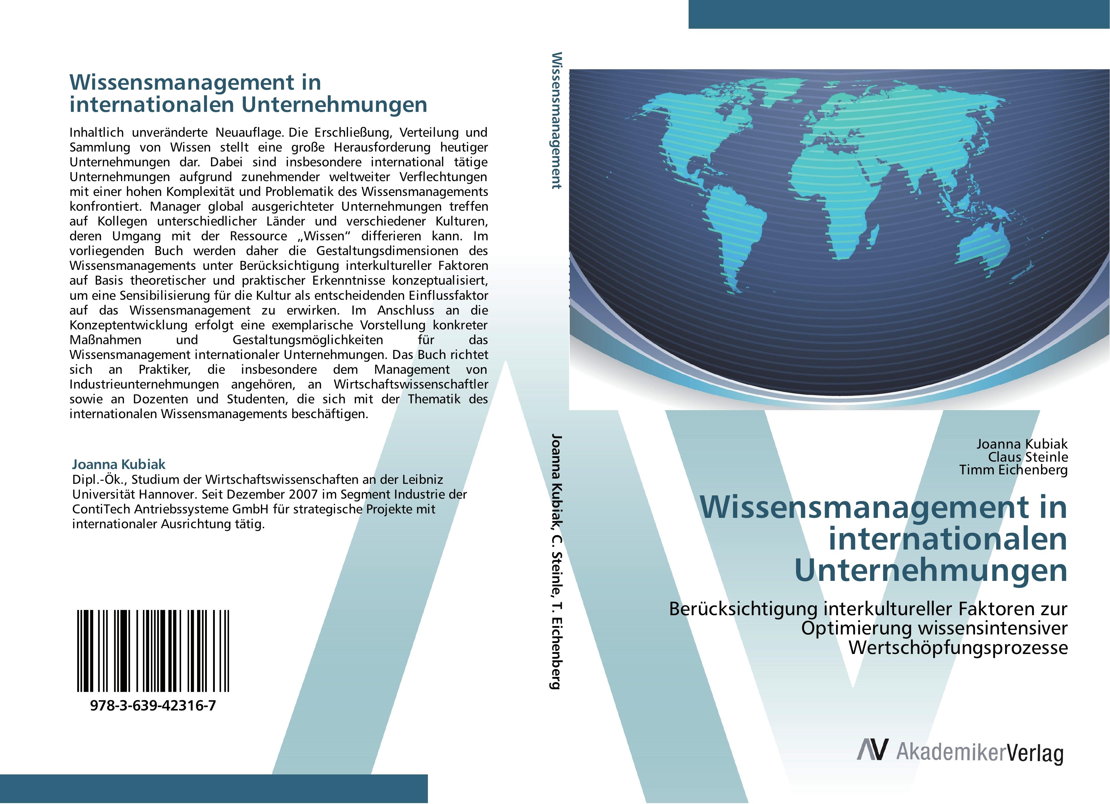 Wissensmanagement in internationalen Unternehmungen