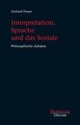 Interpretation, Sprache und das Soziale