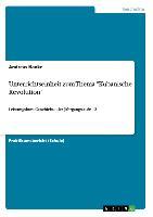 Unterrichtseinheit zum Thema "Kubanische Revolution"