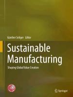 Sustainable Manufacturing