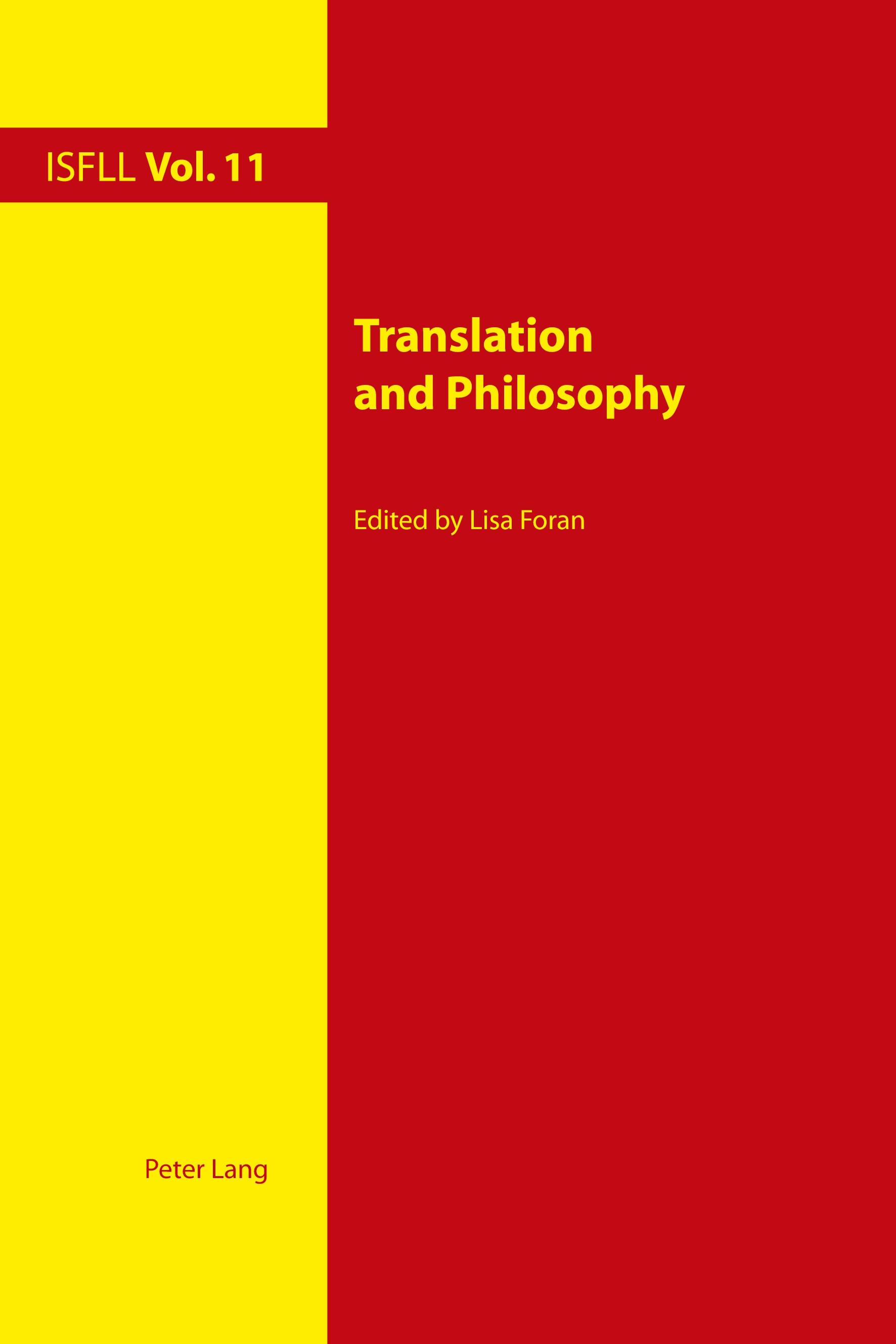 Translation and Philosophy