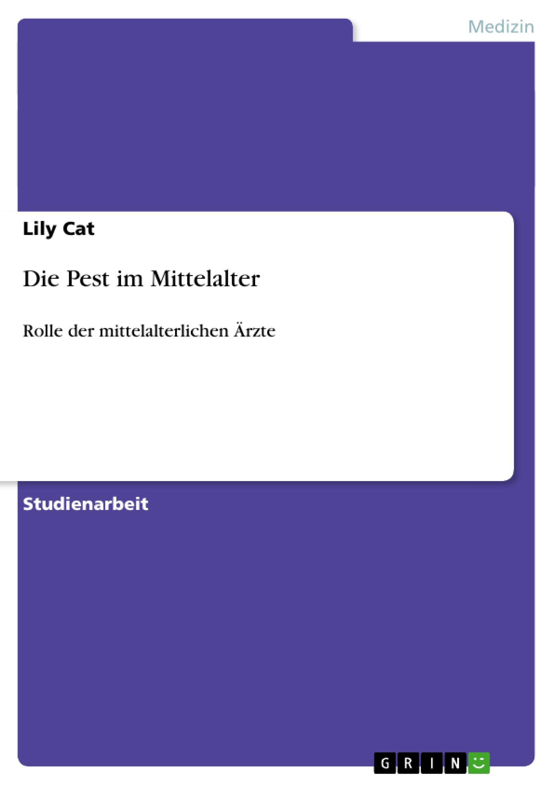 Die Pest im Mittelalter