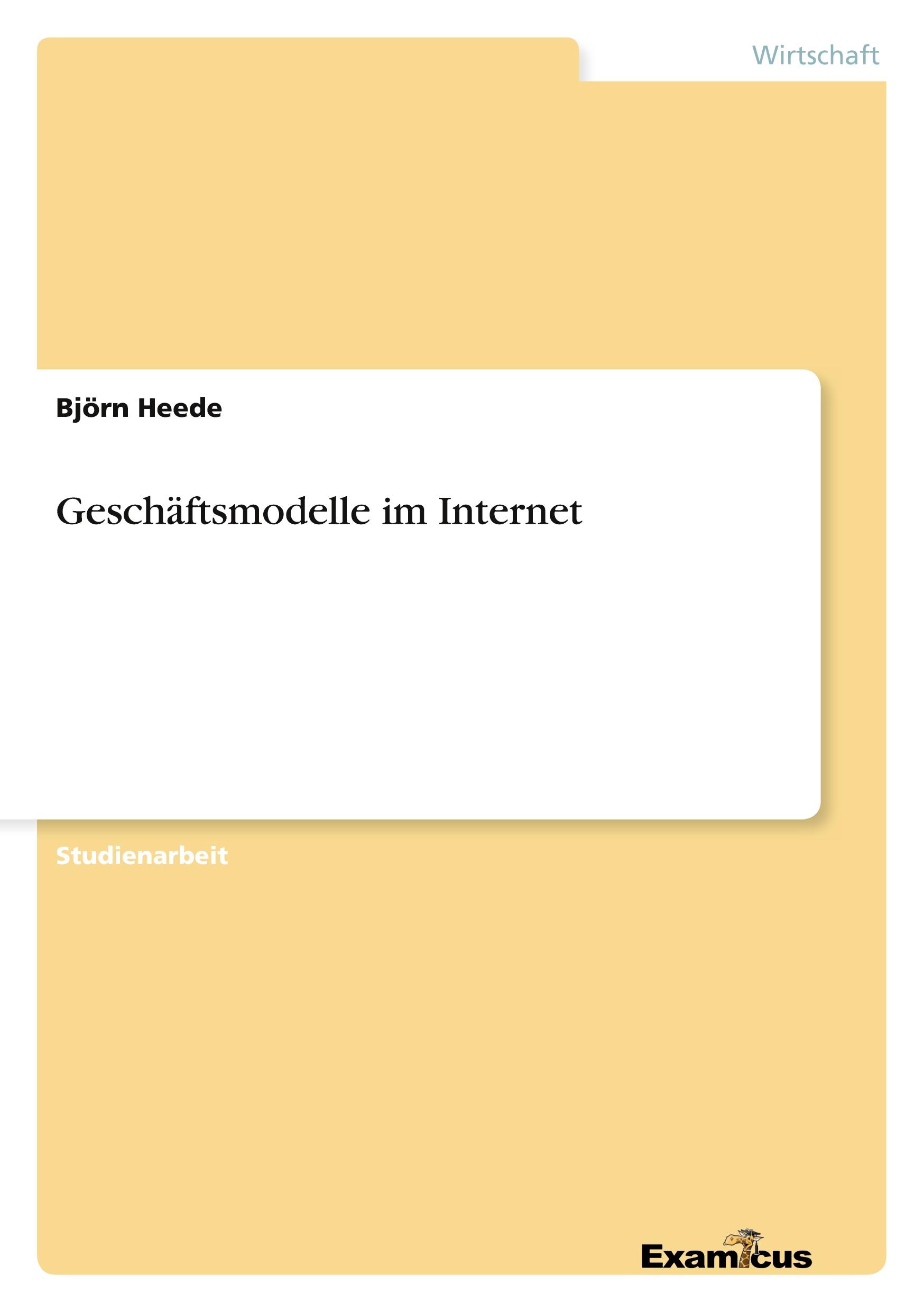 Geschäftsmodelle im Internet