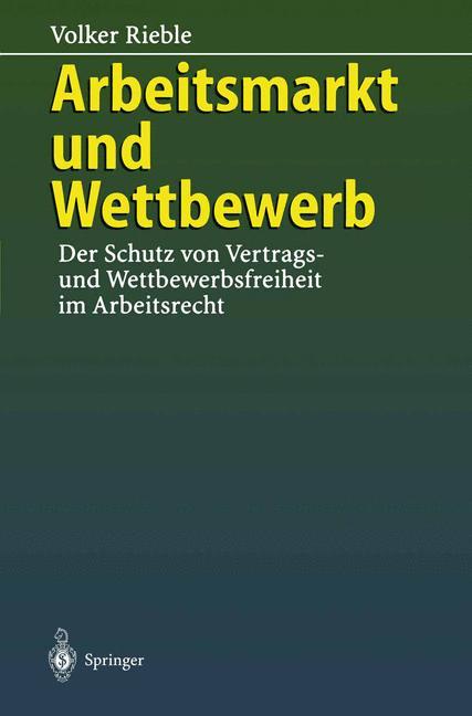 Arbeitsmarkt und Wettbewerb