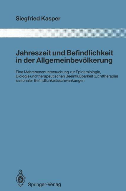 Jahreszeit und Befindlichkeit in der Allgemeinbevölkerung