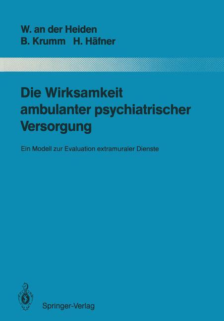 Die Wirksamkeit ambulanter psychiatrischer Versorgung