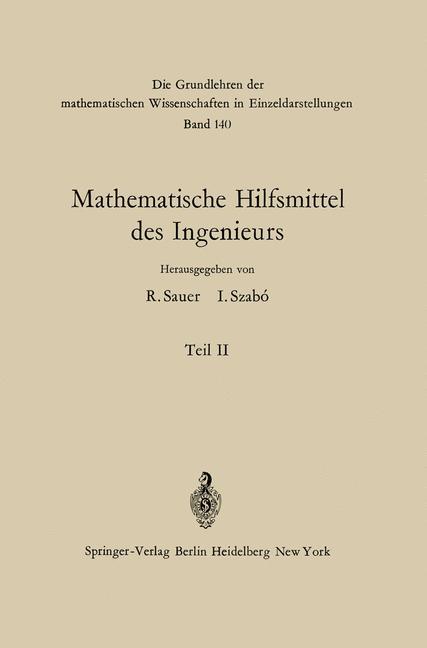 Mathematische Hilfsmittel des Ingenieurs