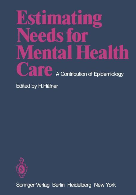 Estimating Needs for Mental Health Care