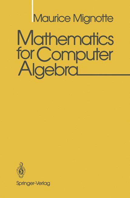 Mathematics for Computer Algebra