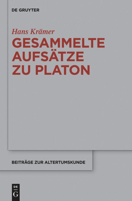 Gesammelte Aufsätze zu Platon