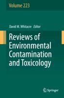 Reviews of Environmental Contamination and Toxicology Volume 223