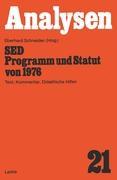 SED ¿ Programm und Statut von 1976