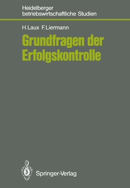 Grundfragen der Erfolgskontrolle