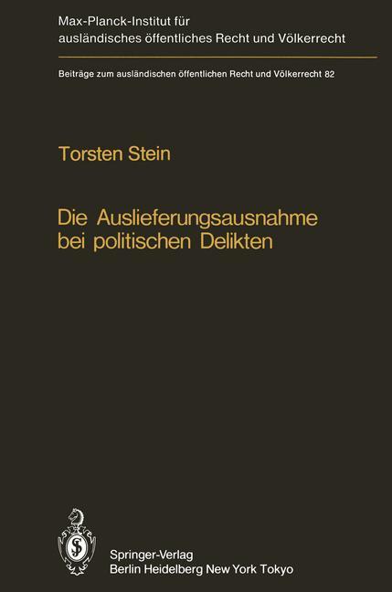 Die Auslieferungsausnahme bei politischen Delikten