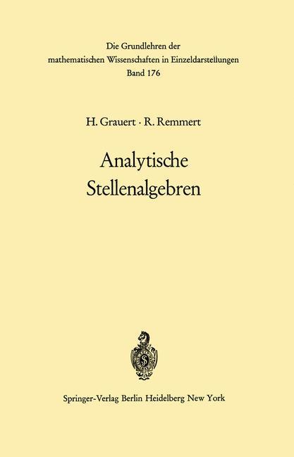 Analytische Stellenalgebren