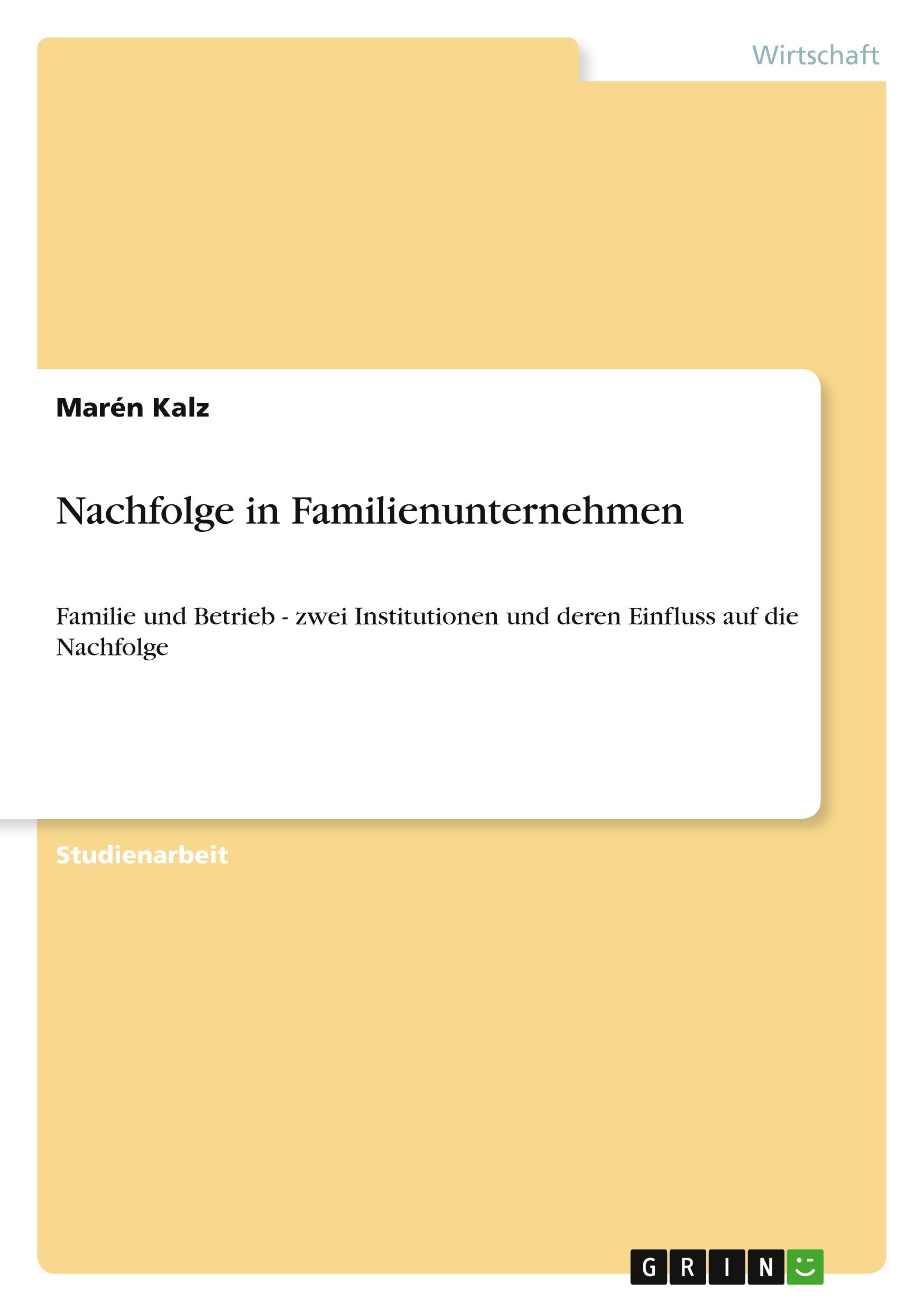 Nachfolge in Familienunternehmen