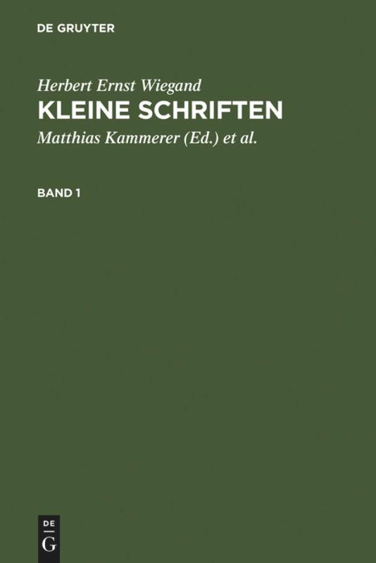 Kleine Schriften