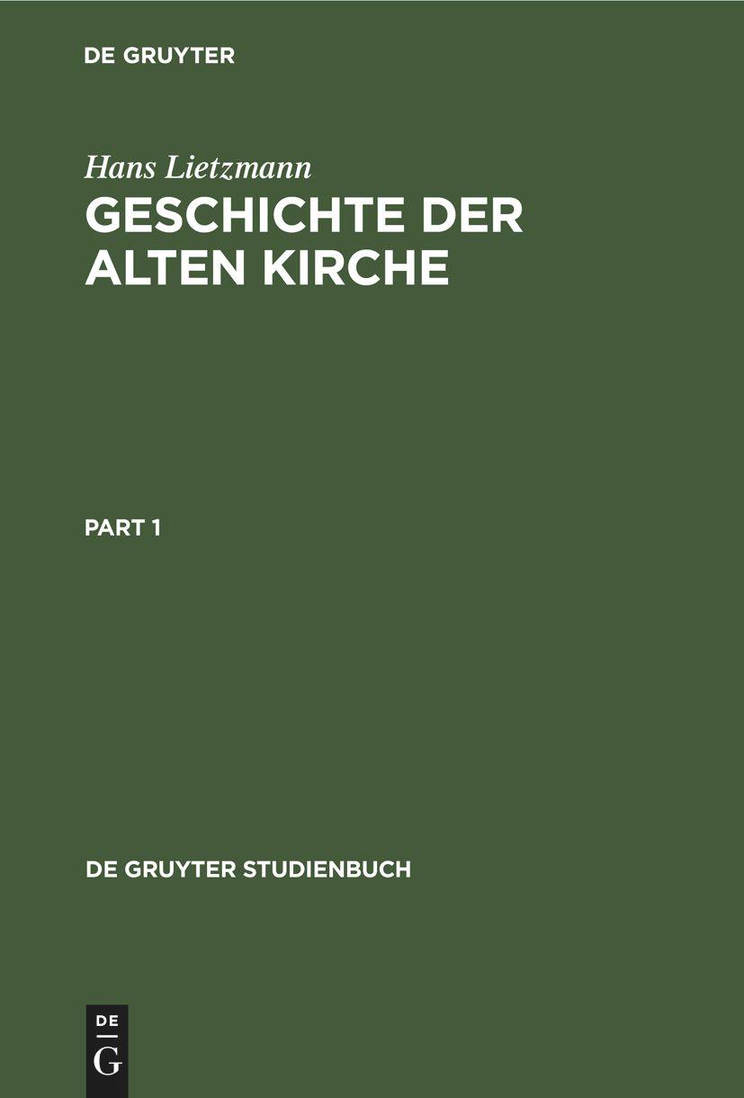 Geschichte der Alten Kirche