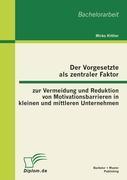 Der Vorgesetzte als zentraler Faktor zur Vermeidung und Reduktion von Motivationsbarrieren in kleinen und mittleren Unternehmen