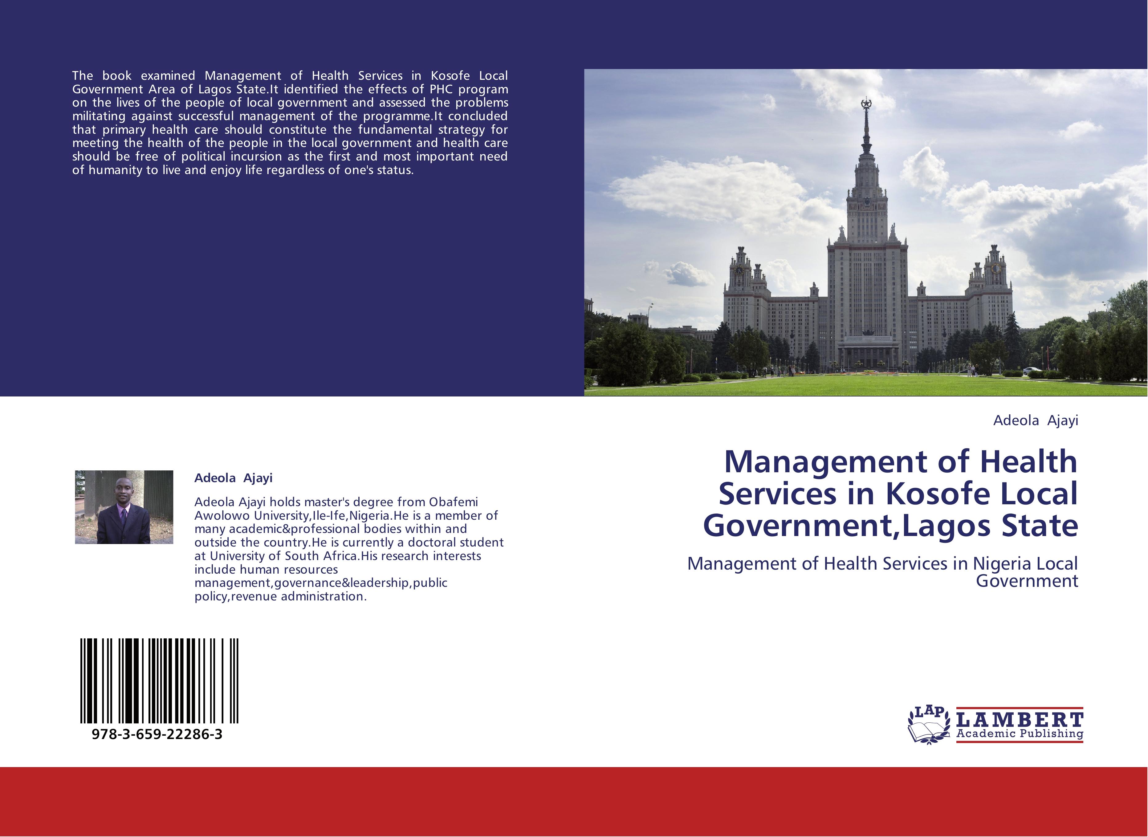 Management of Health Services in Kosofe Local Government,Lagos State