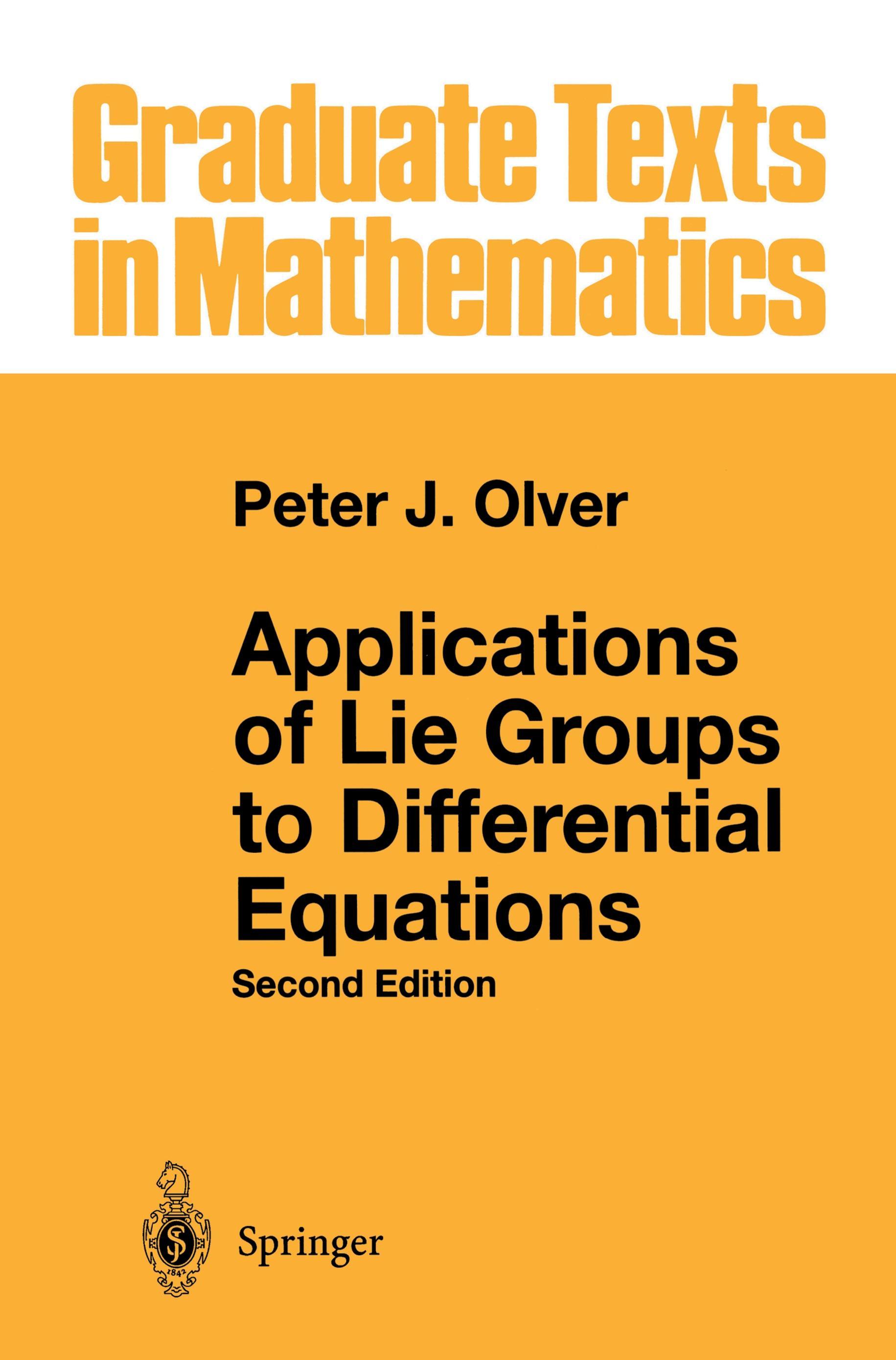 Applications of Lie Groups to Differential Equations