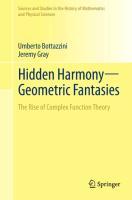 Hidden Harmony¿Geometric Fantasies