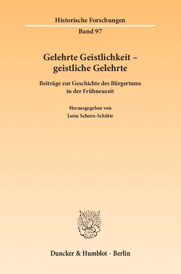 Gelehrte Geistlichkeit - geistliche Gelehrte