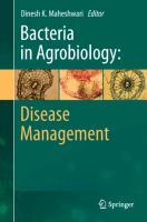 Bacteria in Agrobiology: Disease Management