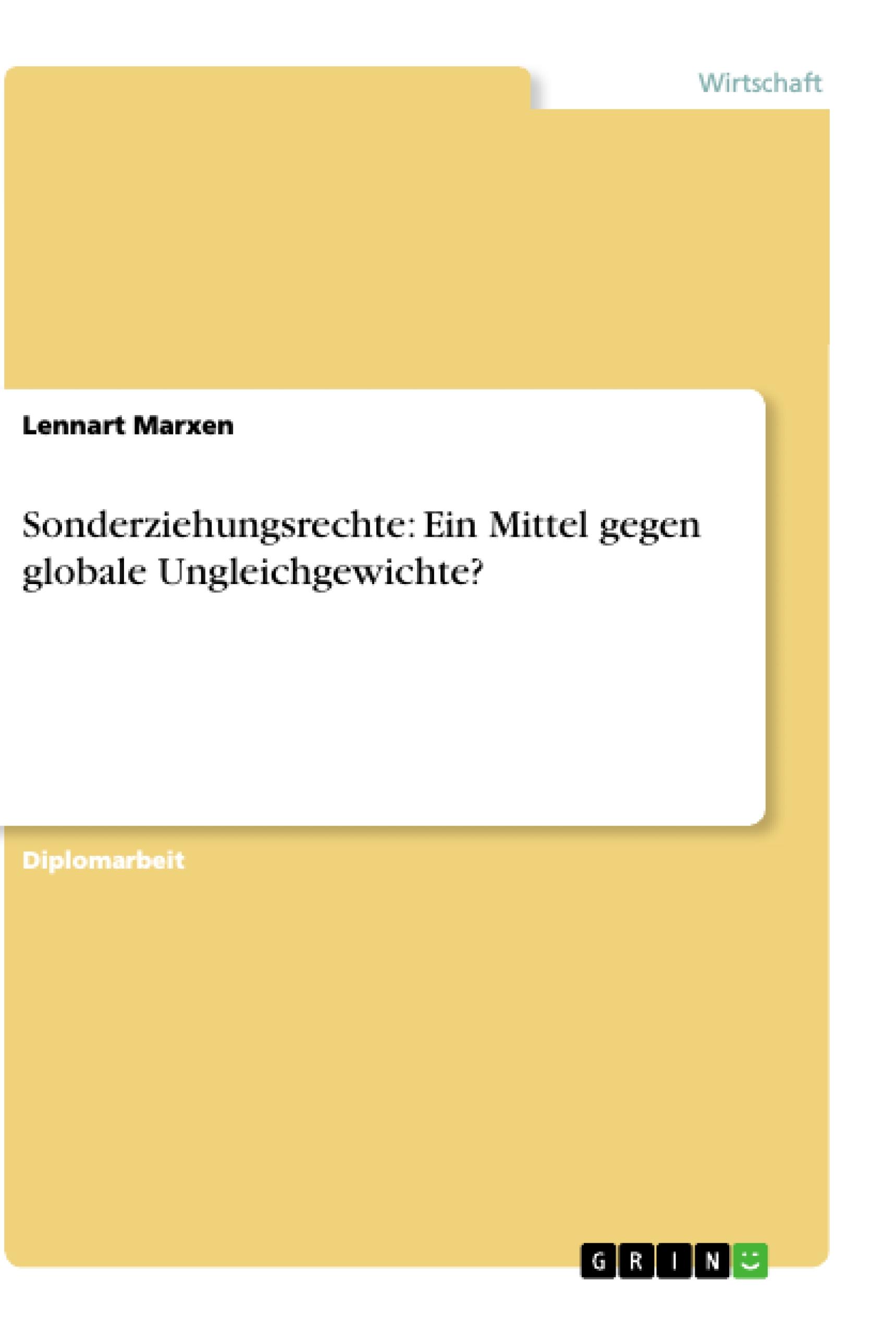 Sonderziehungsrechte: Ein Mittel gegen globale Ungleichgewichte?