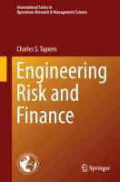 Engineering Risk and Finance