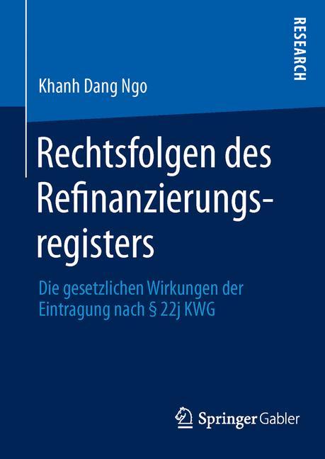 Rechtsfolgen des Refinanzierungsregisters