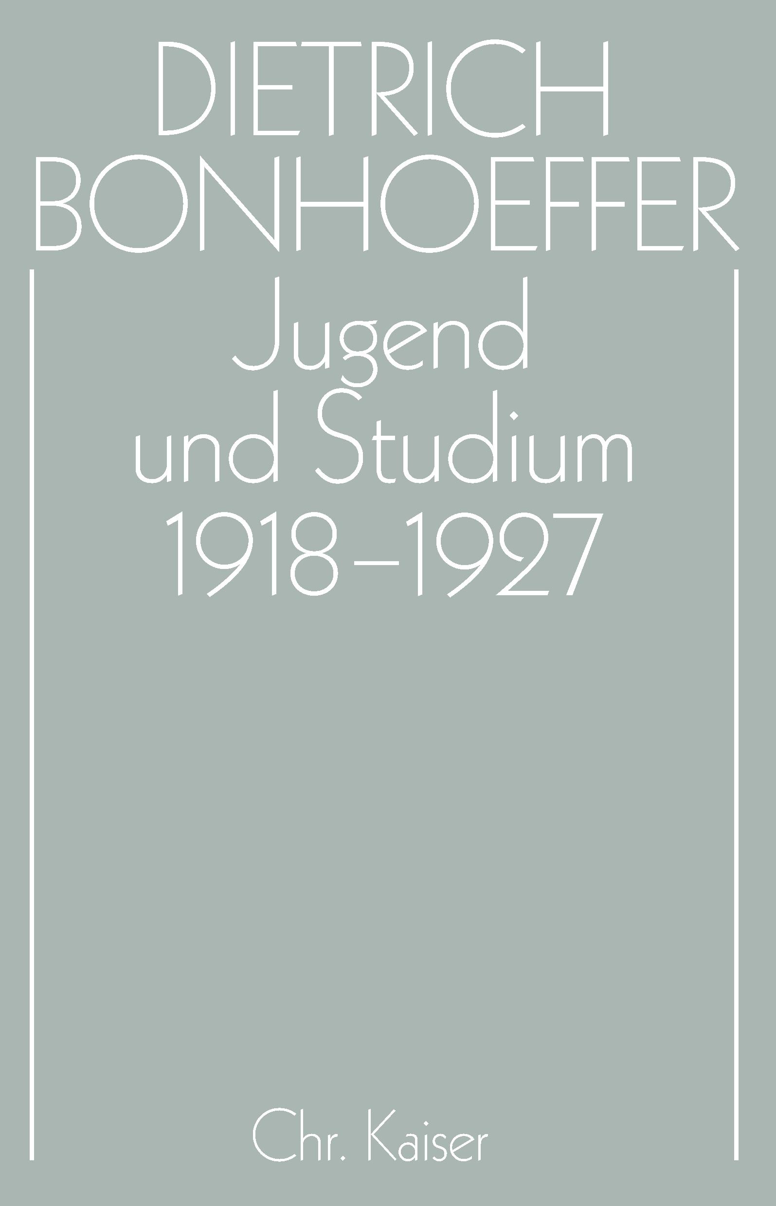 Jugend und Studium 1918-1927